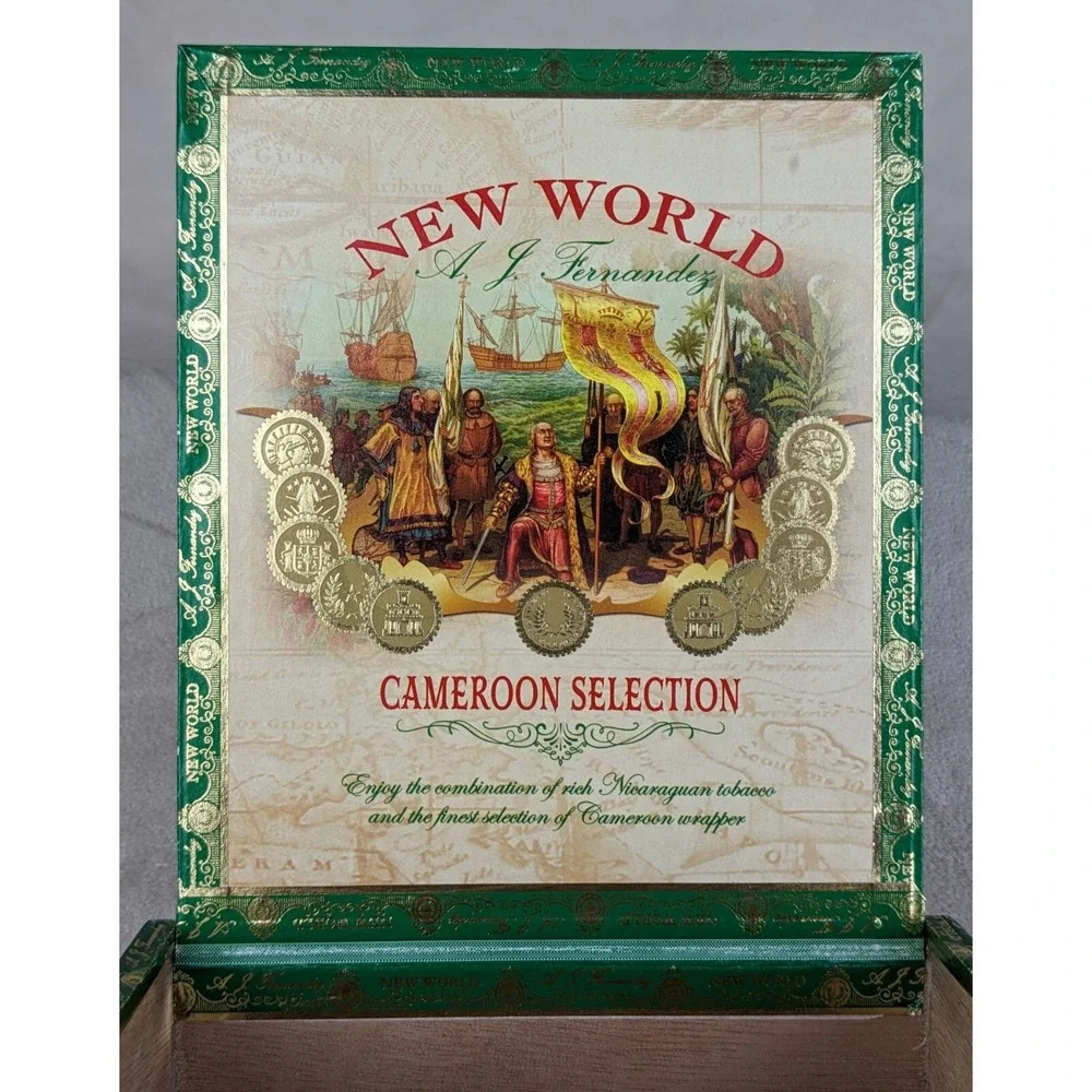 New World Cameroon Select Empty‎ Box Storage Man Cave Jewelry Trinket